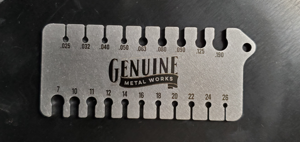 Sheet Metal Gauge – Genuine Metal Works