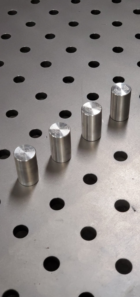 Aluminum (6061) fixture stops X4 (16mm)